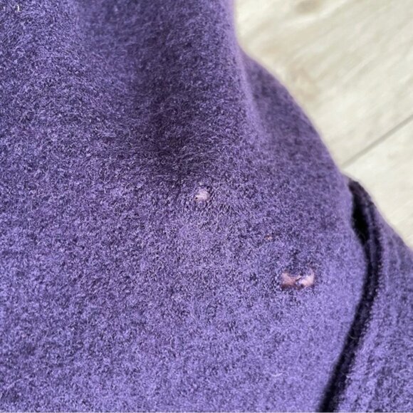 GELCO Vintage Wool Button Front Cropped Jacket Purple 16 UK - Picture 6 of 12